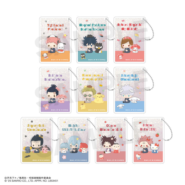 『呪術廻戦 ×サンリオキャラクターズ』ランダムグリッターキーホルダー(ランダム) BOX(全10種)